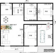 两个相同大小和四层楼的乡村小屋都很好，其中